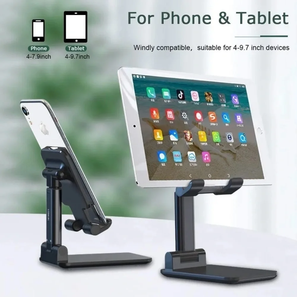 Phone Stand Foldable Portable Adjustable Tablet Cell Phone Holder Charging Dock